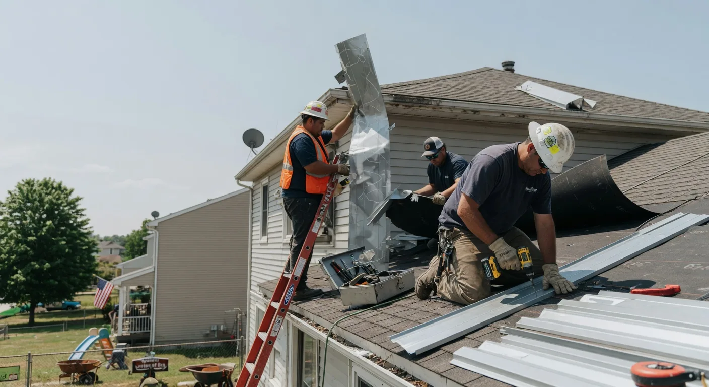 Storm Damage Metal Roof Repair in Claysburg, PA